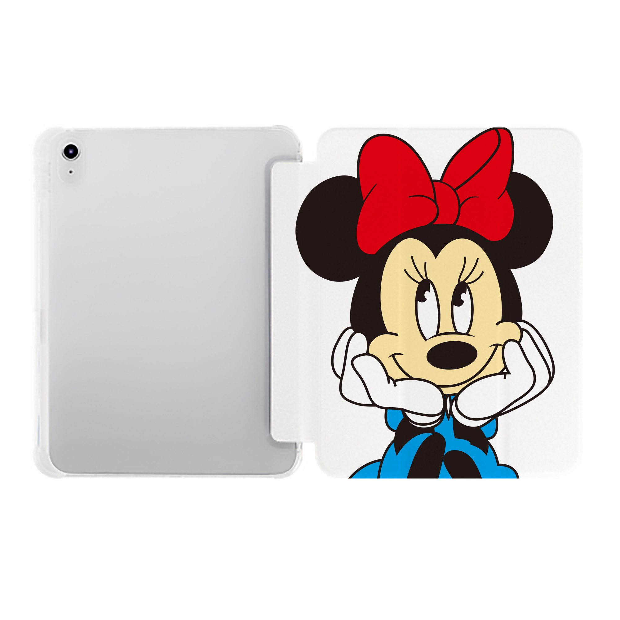 （画像用） ミッキーマウス Mickey Mouse IPad ケース ペン収納付き 三つ折りスタンド PUレザー×シリコン 対応機種9.5/10.5/10.9インチ